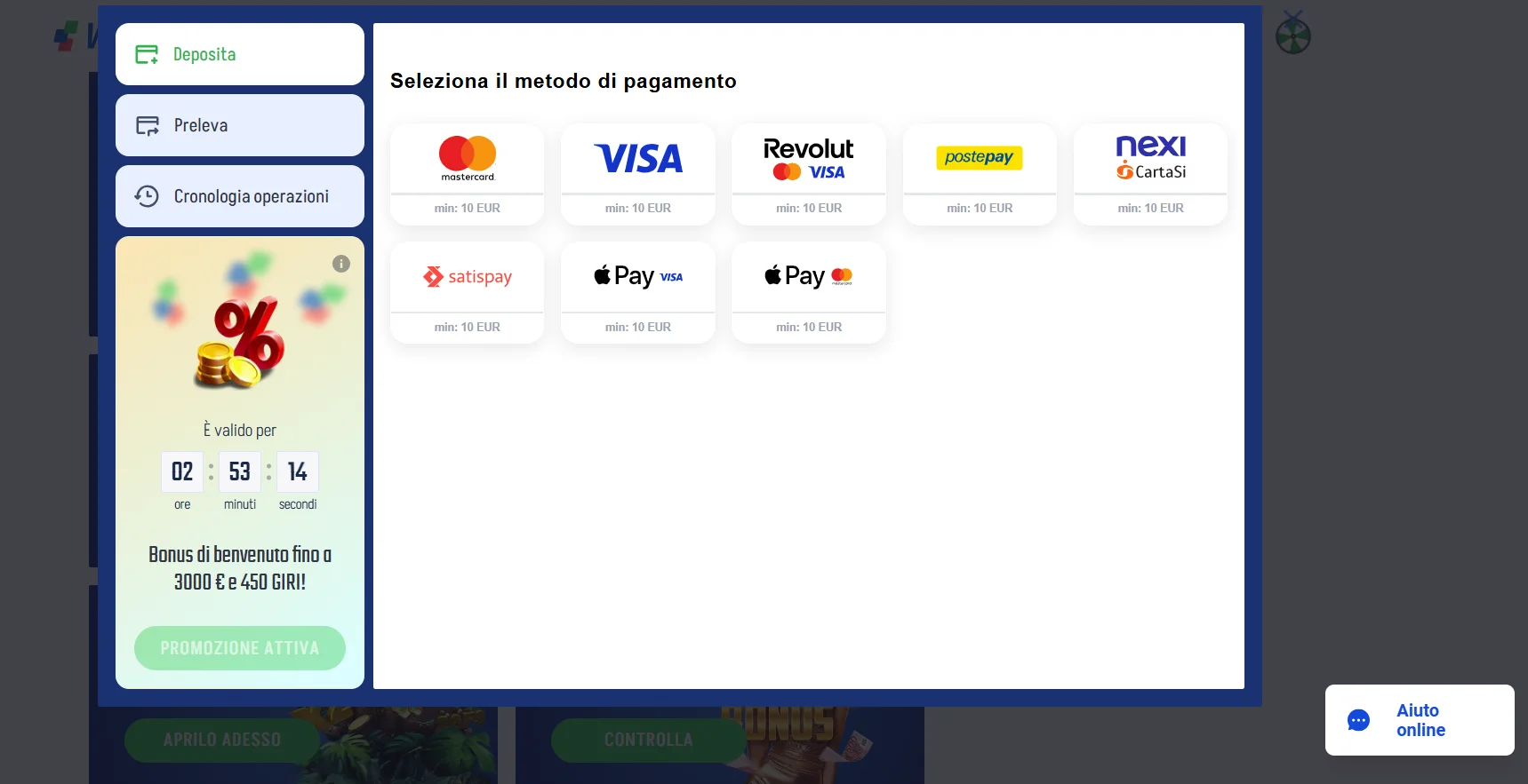 Come usare codice promo Winnita Casino e attivare le ricompense