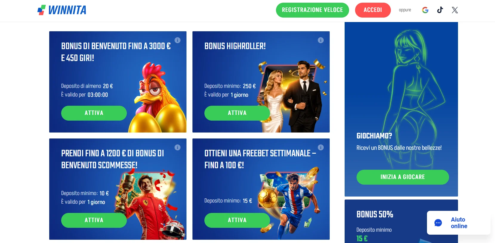 Vantaggi esclusivi dopo Winnita login: bonus, cashback e VIP Club Vantaggi esclusivi dopo Winnita login: bonus e VIP Club